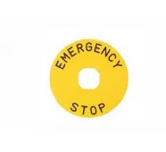 Табличка маркировочная EMERGENCY STOP фото